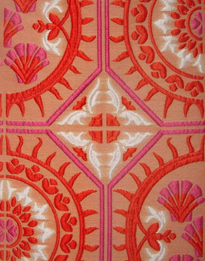 La Doublej Pencil Skirt Sun Orange In Jacquard Women Skirts