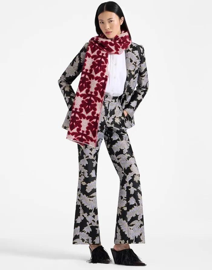 La Doublej Saturday Night Pants Lark Black In Jacquard Women Shorts and Pants