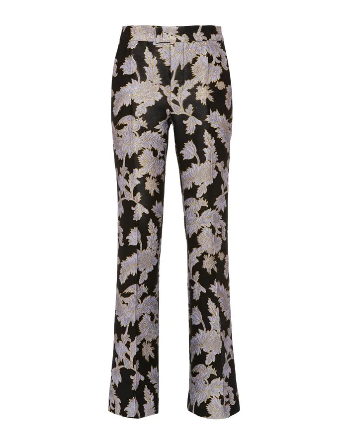 La Doublej Saturday Night Pants Lark Black In Jacquard Women Shorts and Pants