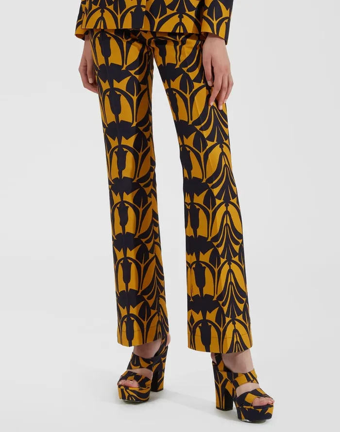 La Doublej Saturday Night Pants Papyrus Gold In Cady Wool Women Shorts and Pants