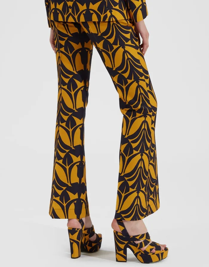 La Doublej Saturday Night Pants Papyrus Gold In Cady Wool Women Shorts and Pants