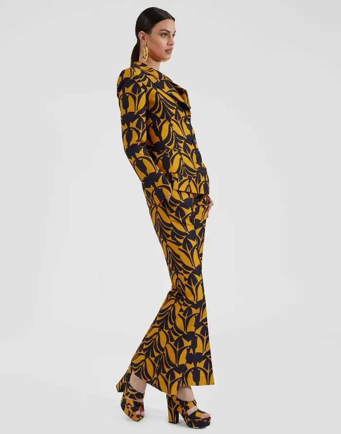 La Doublej Saturday Night Pants Papyrus Gold In Cady Wool Women Shorts and Pants