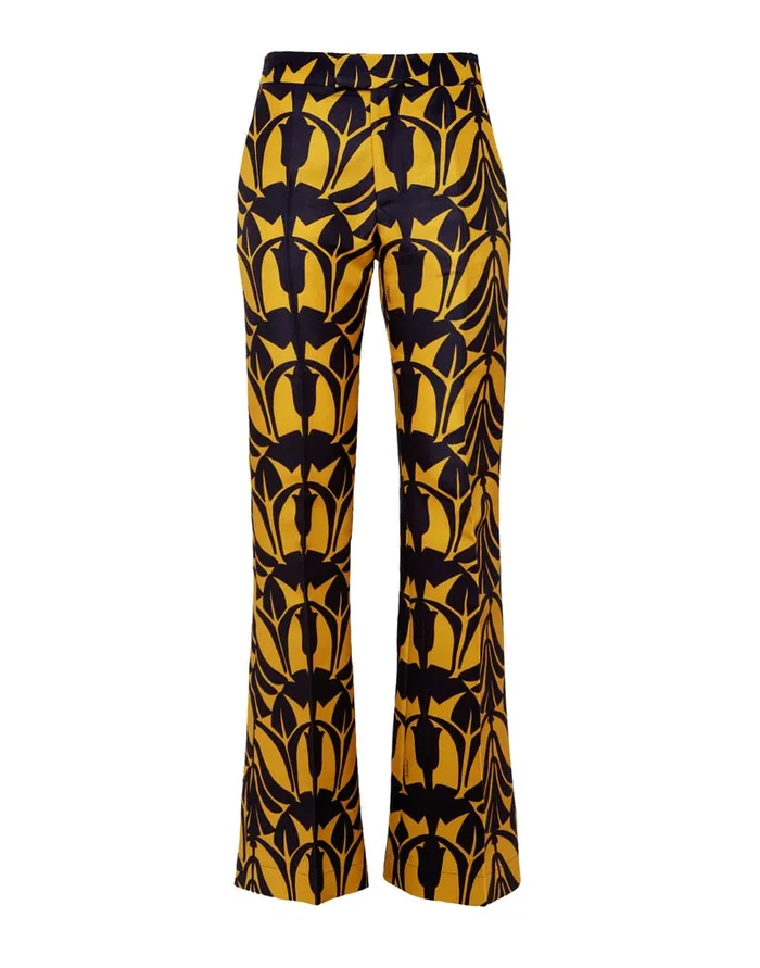 La Doublej Saturday Night Pants Papyrus Gold In Cady Wool Women Shorts and Pants