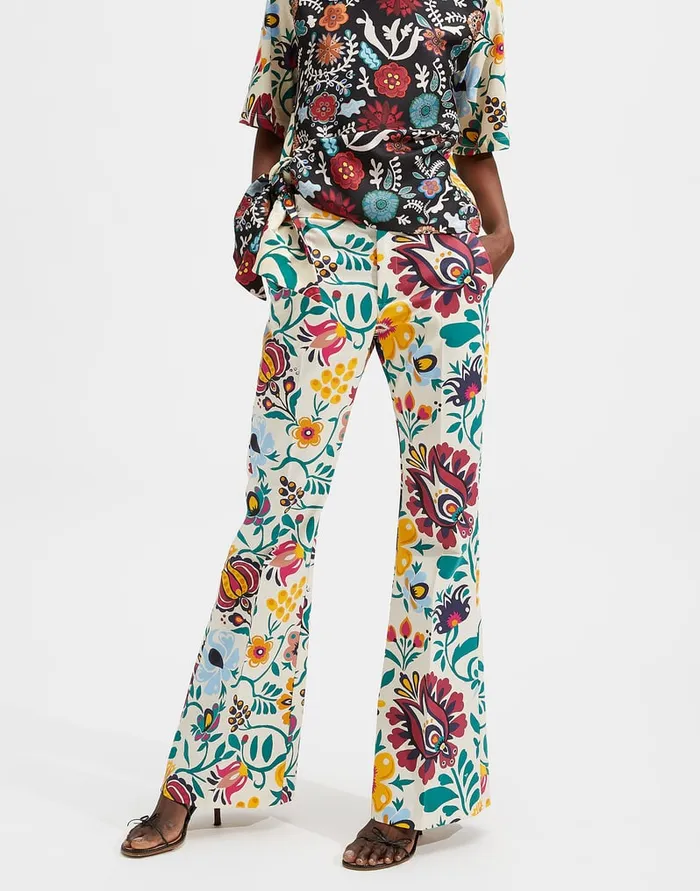 La Doublej Saturday Night Pants Selva Bianco In Heavy Cotton Stretch Women Shorts and Pants