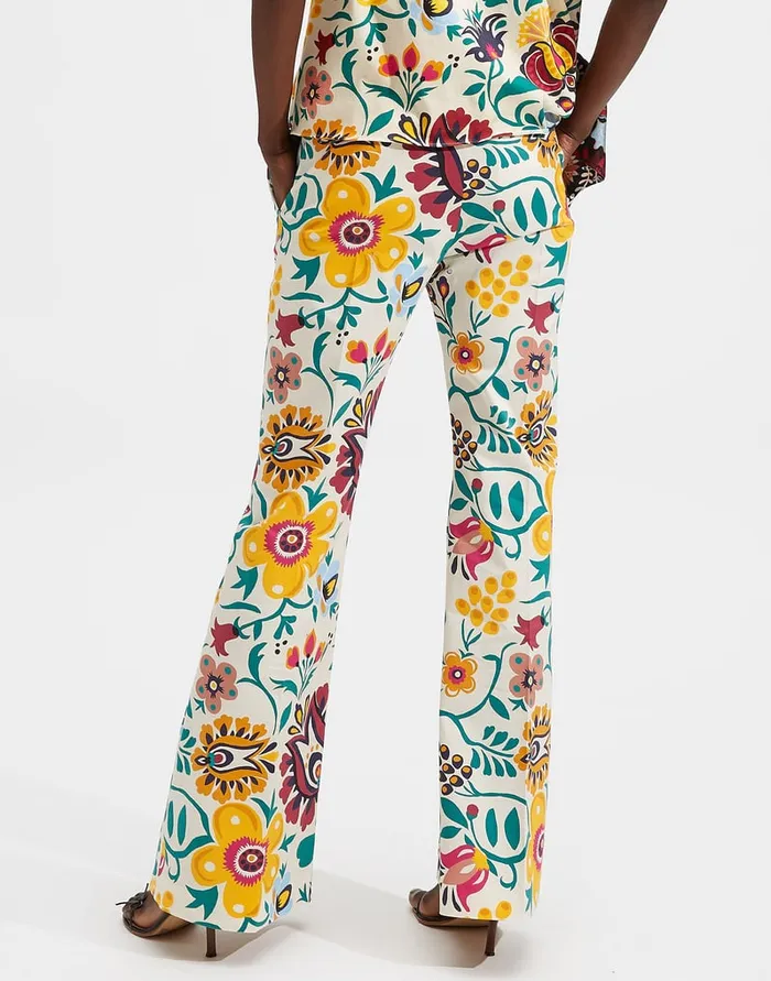 La Doublej Saturday Night Pants Selva Bianco In Heavy Cotton Stretch Women Shorts and Pants