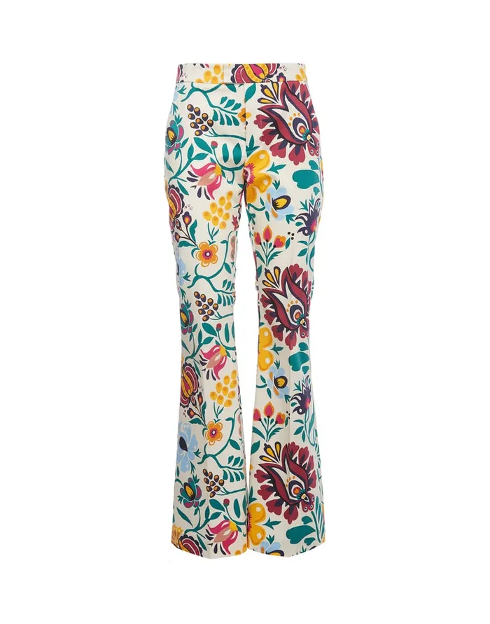 La Doublej Saturday Night Pants Selva Bianco In Heavy Cotton Stretch Women Shorts and Pants
