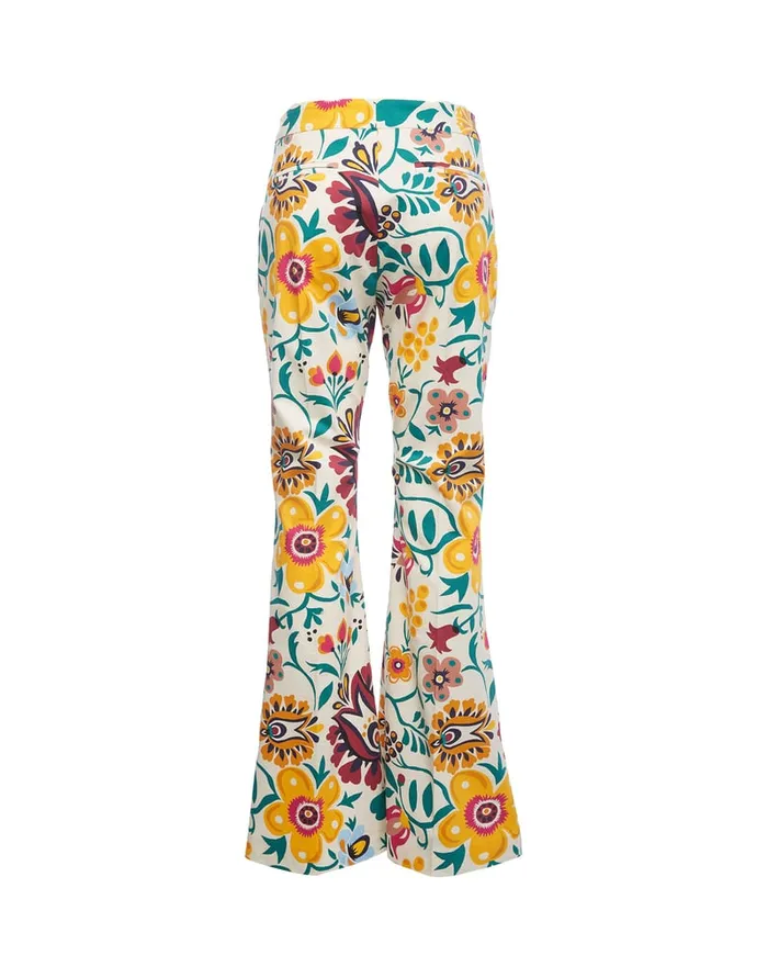 La Doublej Saturday Night Pants Selva Bianco In Heavy Cotton Stretch Women Shorts and Pants