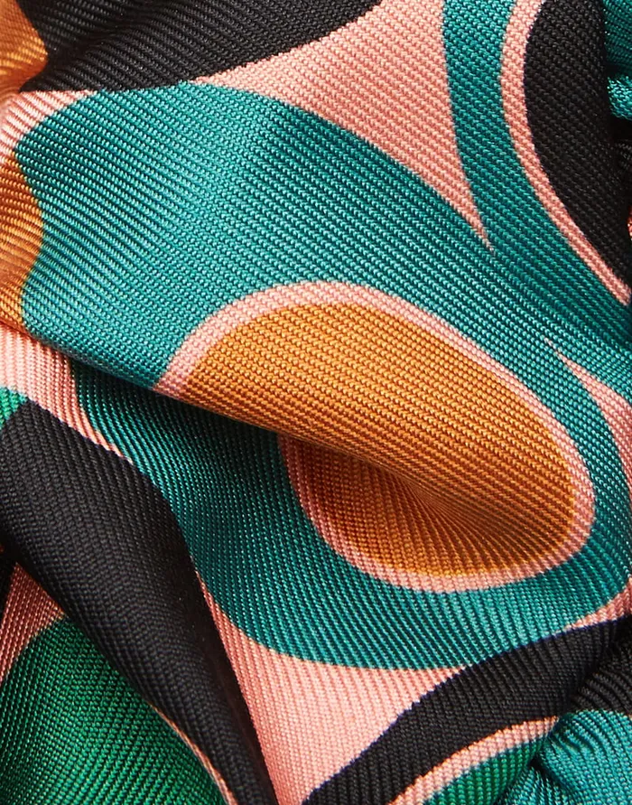 La Doublej Scrunchie Gumball Verde In Twill Women Hair Accessories
