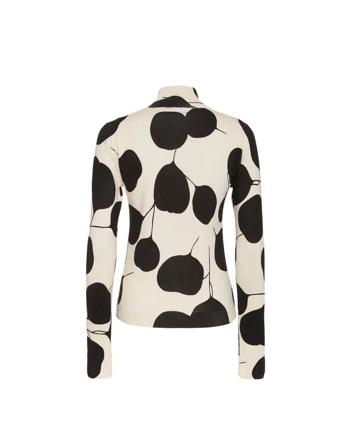La Doublej Silky Turtleneck Lunaria Light Pink In Silk and Wool Women Shirts and Tops