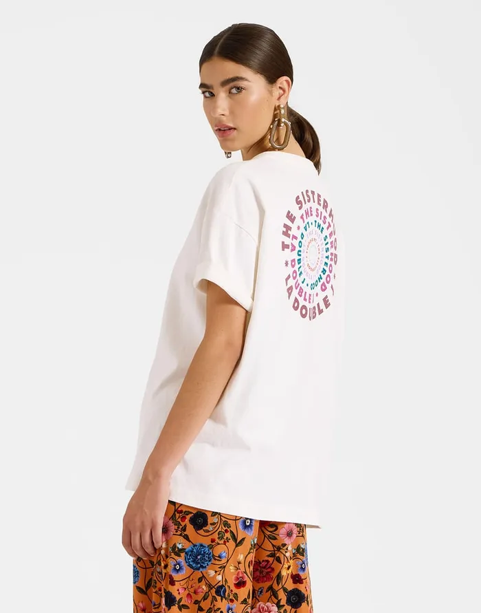 La Doublej Sisterhood Tee Solid Print In Jersey Loira Women TShirts and Sweatshirts