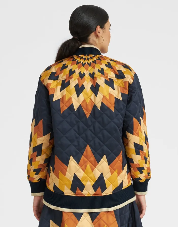La Doublej Suki Jacket Egyptian Sun Place Gold In Quilted Twill Women Outerwear