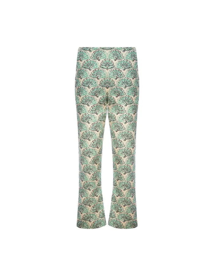 La Doublej Torero Pants Fans Mint In Shot Cotton Women Shorts and Pants
