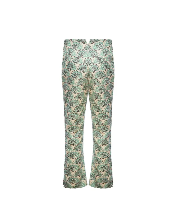 La Doublej Torero Pants Fans Mint In Shot Cotton Women Shorts and Pants