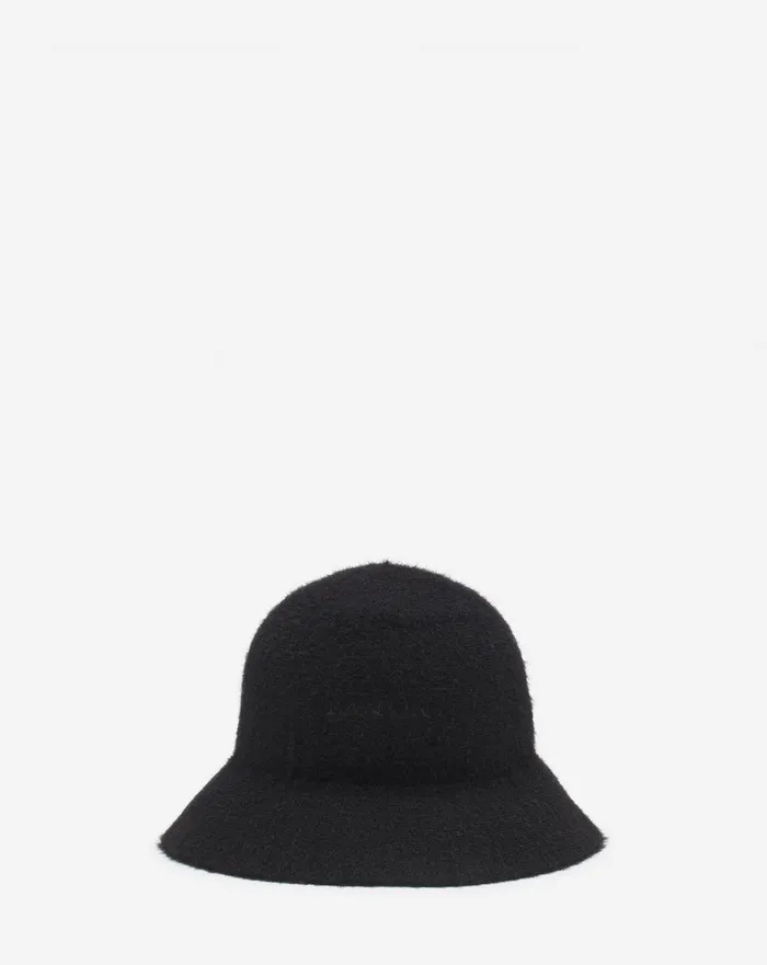 Lanvin Cotton Bucket Hat Black Women Lanvin Hats