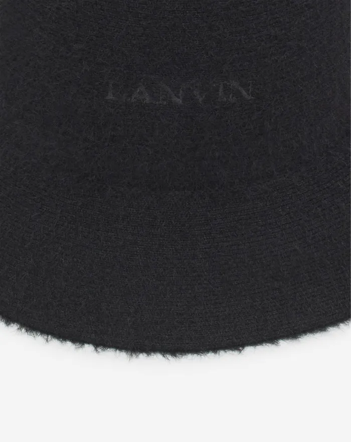 Lanvin Cotton Bucket Hat Black Women Lanvin Hats