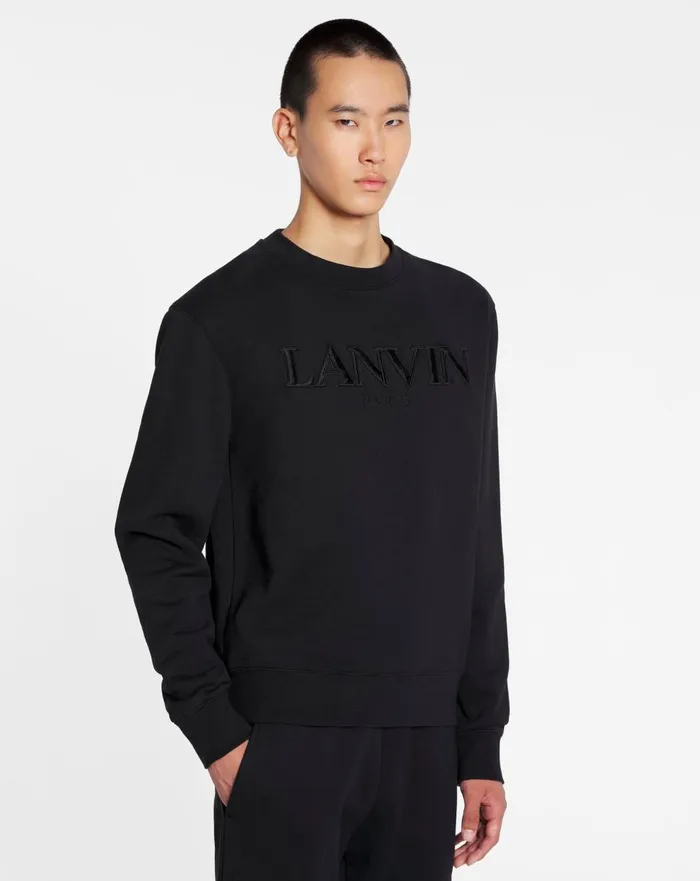 Lanvin Paris Sweatshirt Black Men Lanvin Knitwear and Sweatshirts