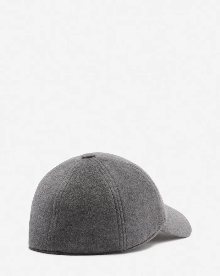 Lanvin Wool Cap Dark Grey Women Lanvin Hats