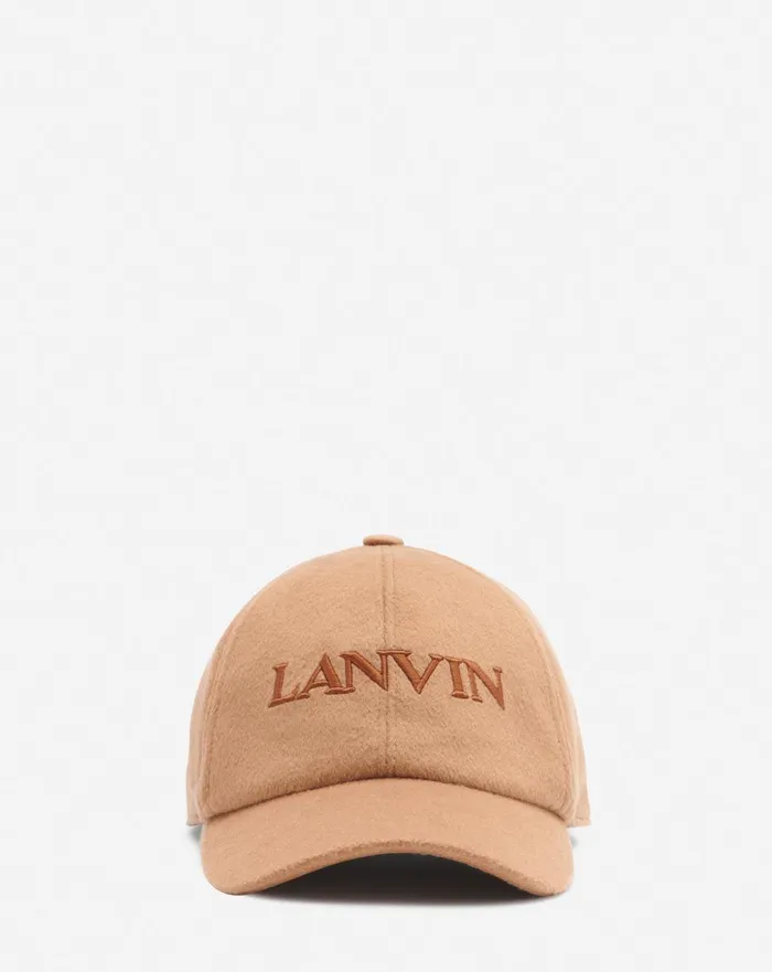 Lanvin Wool Cap Tan Women Lanvin Hats