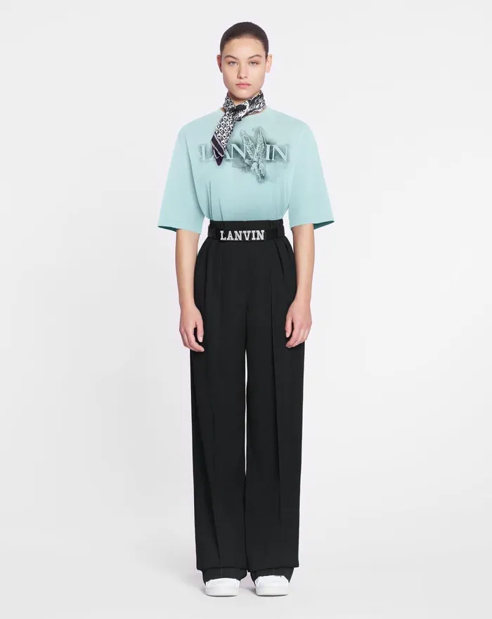 Lanvin X Future Classic Eagle Print Tshirt Lanvin Blue Women Lanvin TShirts and Sweatshirts Lanvin X Future Classic Eagle Print Tshirt Lanvin Blue Women Lanvin TShirts and Sweatshirts
