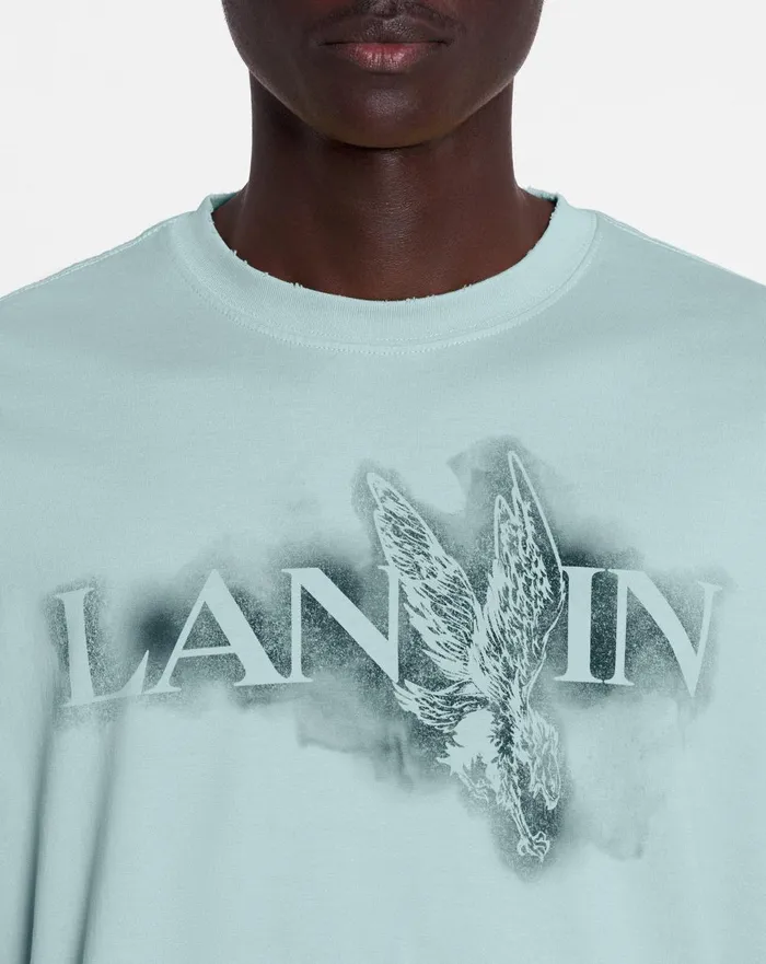 Lanvin X Future Classic Eagle Print Tshirt Lanvin Blue Women Lanvin TShirts and Sweatshirts Lanvin X Future Classic Eagle Print Tshirt Lanvin Blue Women Lanvin TShirts and Sweatshirts