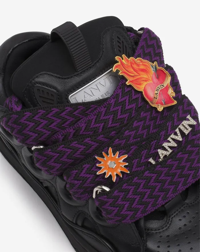 Lanvin X Future Curb 30 Leather Sneakers For Men Blackred Men Lanvin Curb Lanvin X Future Curb 30 Leather Sneakers For Men Blackred Men Lanvin Curb