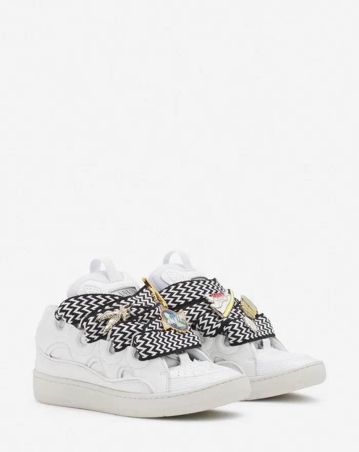 Lanvin X Future Curb 30 Leather Sneakers For Women Whiteblack Women Lanvin Curb Lanvin X Future Curb 30 Leather Sneakers For Women Whiteblack Women Lanvin Curb