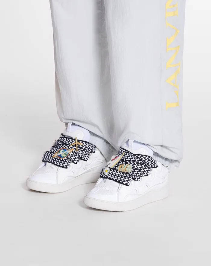 Lanvin X Future Curb 30 Leather Sneakers For Women Whiteblack Women Lanvin Curb Lanvin X Future Curb 30 Leather Sneakers For Women Whiteblack Women Lanvin Curb
