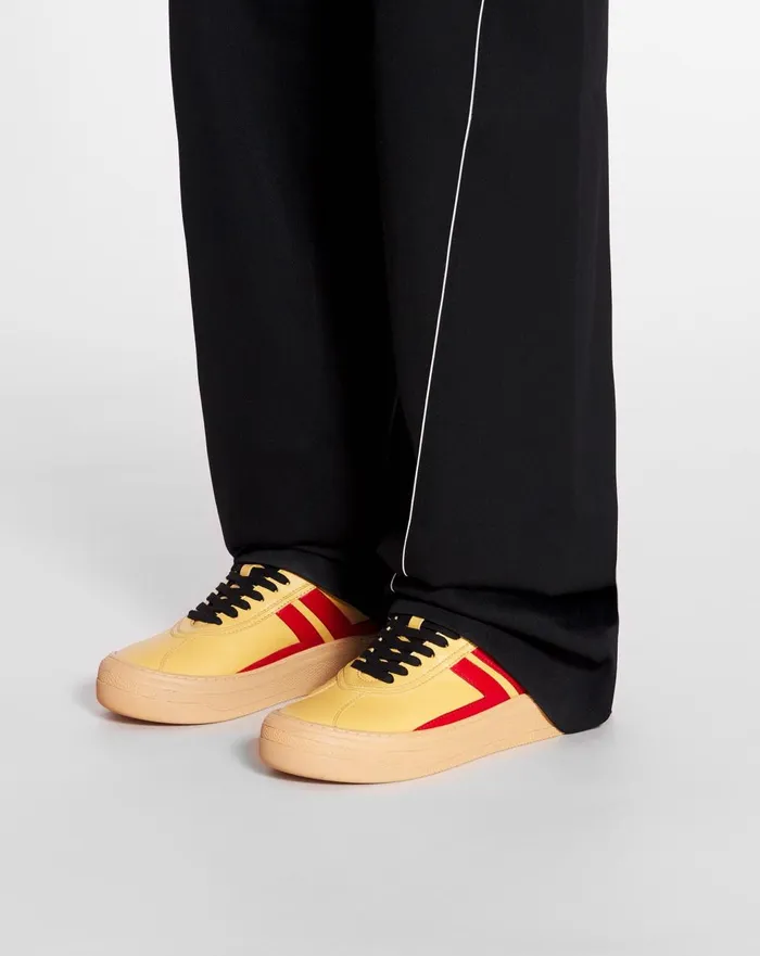 Lanvin X Future Leather Cash Sneakers For Women Bright Yellowred Women Lanvin Sneakers Lanvin X Future Leather Cash Sneakers For Women Bright Yellowred Women Lanvin Sneakers