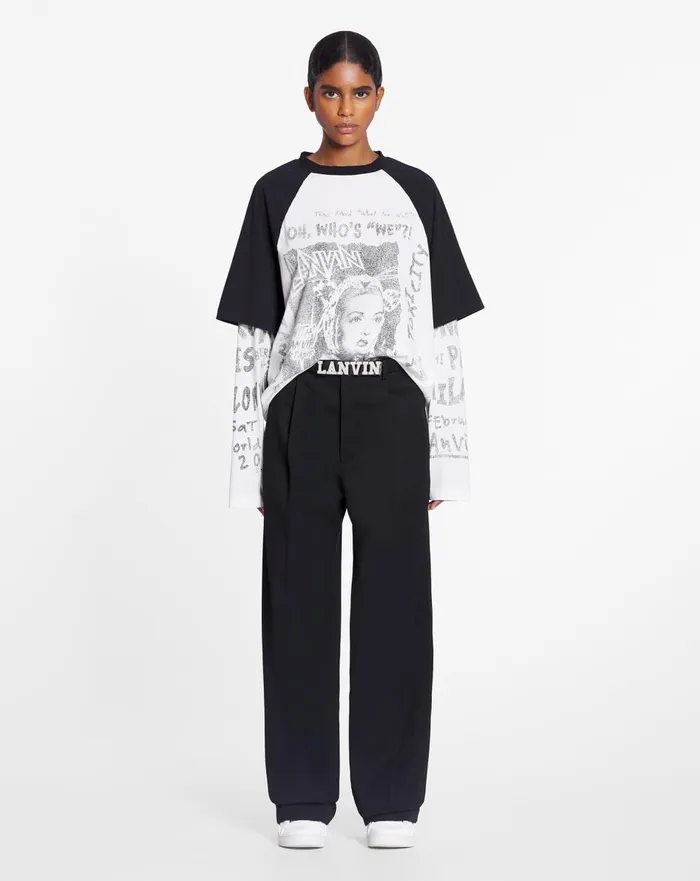 Lanvin X Future Longsleeved Print Tshirt Black Women Lanvin TShirts and Sweatshirts Lanvin X Future Longsleeved Print Tshirt Black Women Lanvin TShirts and Sweatshirts
