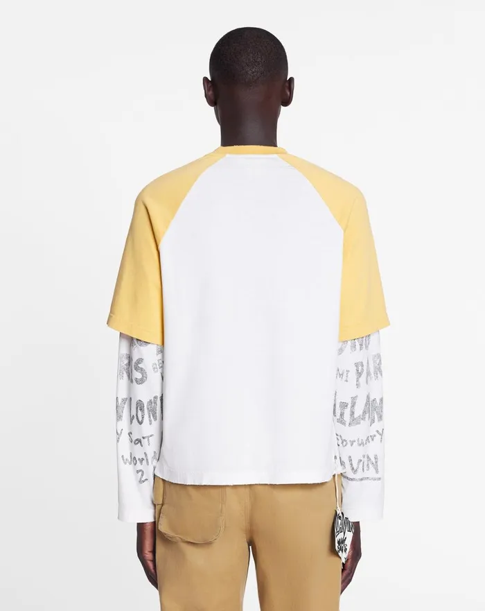Lanvin X Future Longsleeved Print Tshirt Corn Women Lanvin TShirts and Sweatshirts