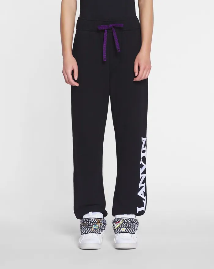 Lanvin X Future Unisex Logo Jogging Pants Black Women Lanvin Pants Lanvin X Future Unisex Logo Jogging Pants Black Women Lanvin Pants