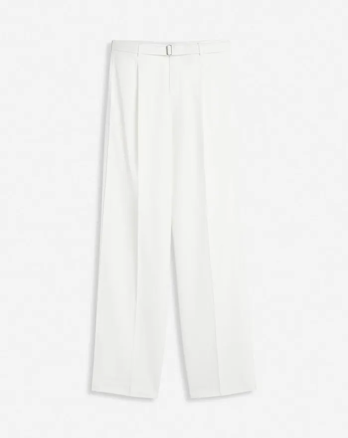 Lanvin X Future Unisex Wideleg Pants Milk Men Lanvin Coats and Jackets