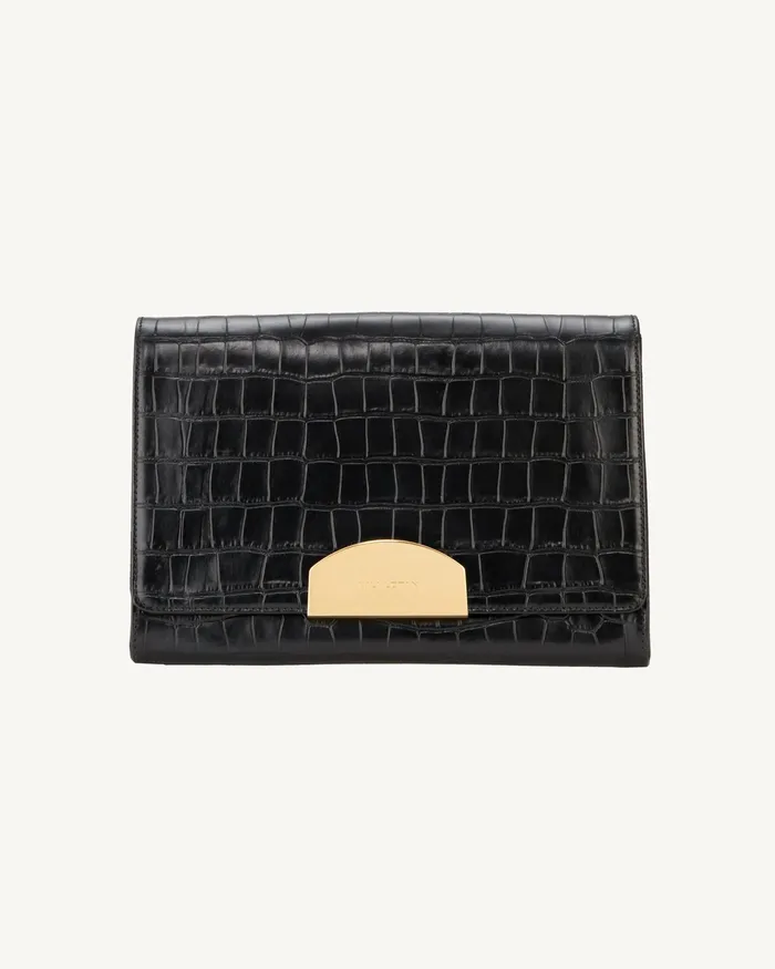 LE AGNES CLUTCH Black And Gold Handbags Nili Lotan Women