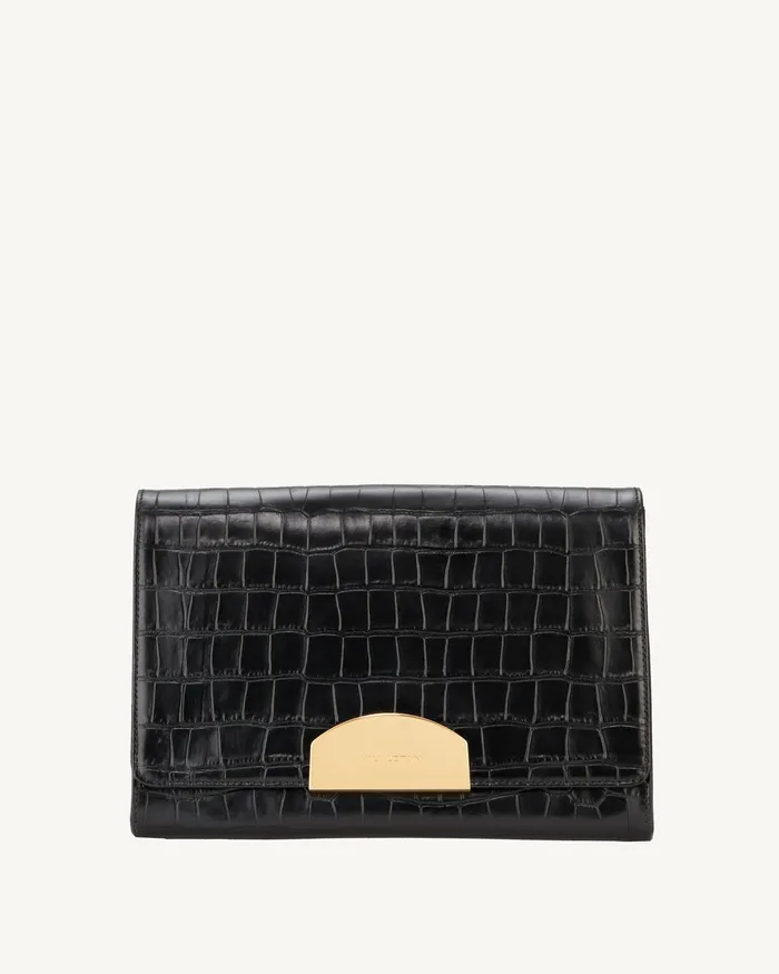 LE AGNES CLUTCH Black And Gold Handbags Nili Lotan Women