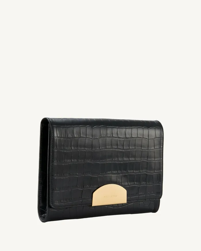 LE AGNES CLUTCH Black And Gold Handbags Nili Lotan Women