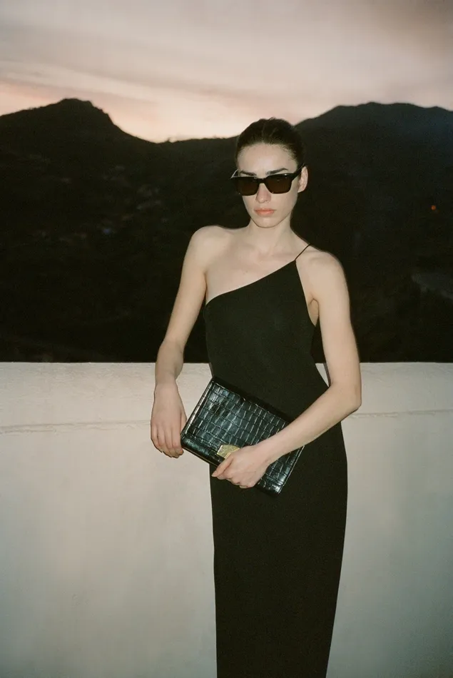LE AGNES CLUTCH Black And Gold Handbags Nili Lotan Women