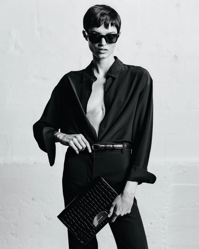 LE AGNES CLUTCH Black And Gold Handbags Nili Lotan Women
