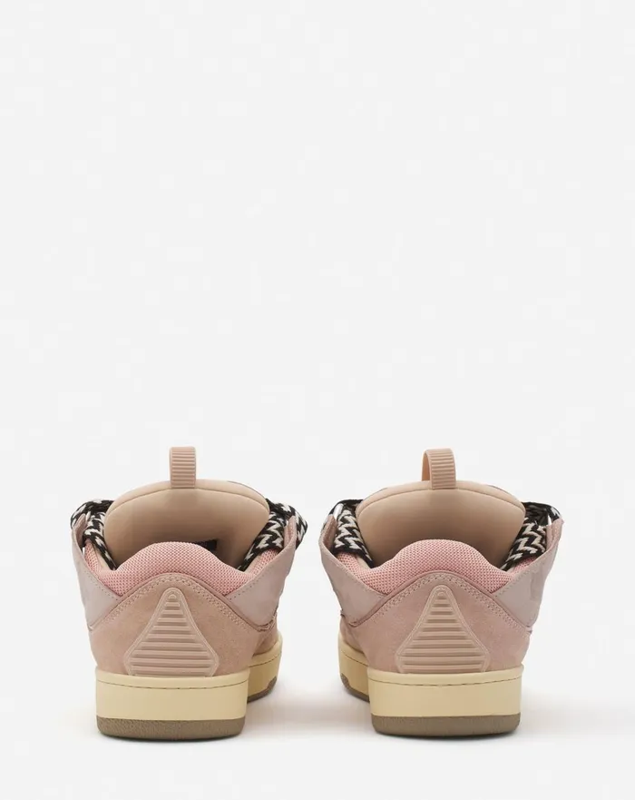 Leather Curb Sneakers Pink Women Lanvin Curb Leather Curb Sneakers Pink Women Lanvin Curb