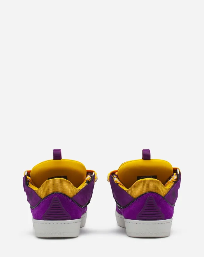 Leather Curb Sneakers Purpleyellow Women Lanvin Sneakers Leather Curb Sneakers Purpleyellow Women Lanvin Sneakers