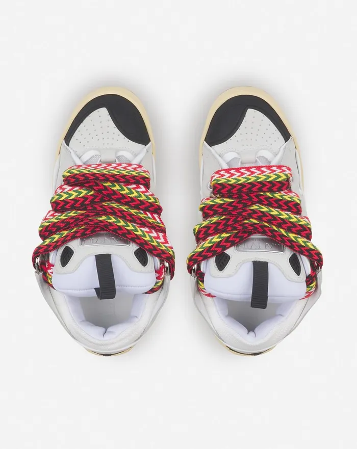 Leather Curb Sneakers White Women Lanvin Curb Leather Curb Sneakers White Women Lanvin Curb