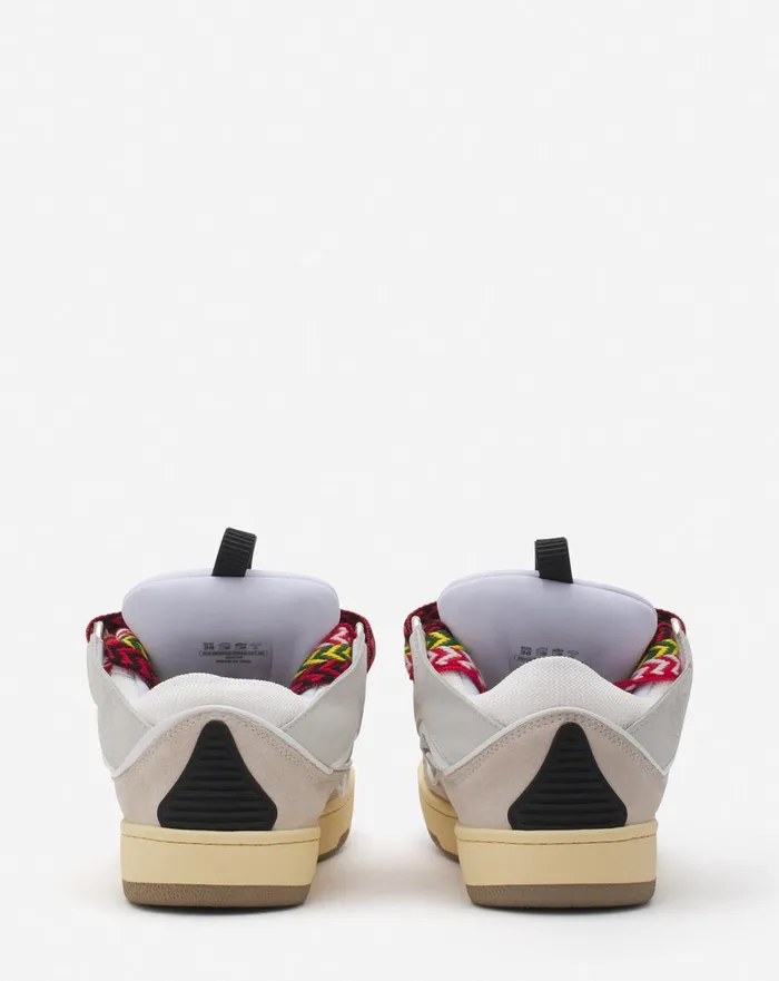 Leather Curb Sneakers White Women Lanvin Curb Leather Curb Sneakers White Women Lanvin Curb