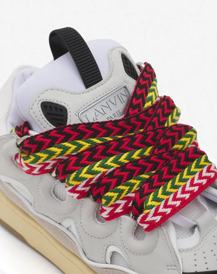 Leather Curb Sneakers White Women Lanvin Curb Leather Curb Sneakers White Women Lanvin Curb