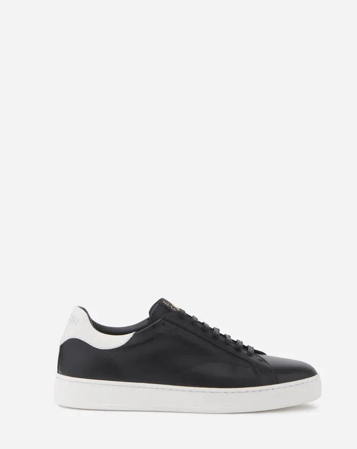 Leather Ddb0 Sneakers Blackwhite Men Lanvin Sneakers