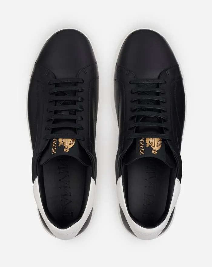 Leather Ddb0 Sneakers Blackwhite Men Lanvin Sneakers