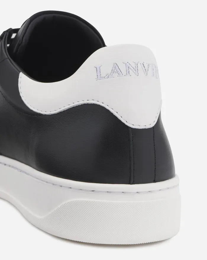 Leather Ddb0 Sneakers Blackwhite Men Lanvin Sneakers