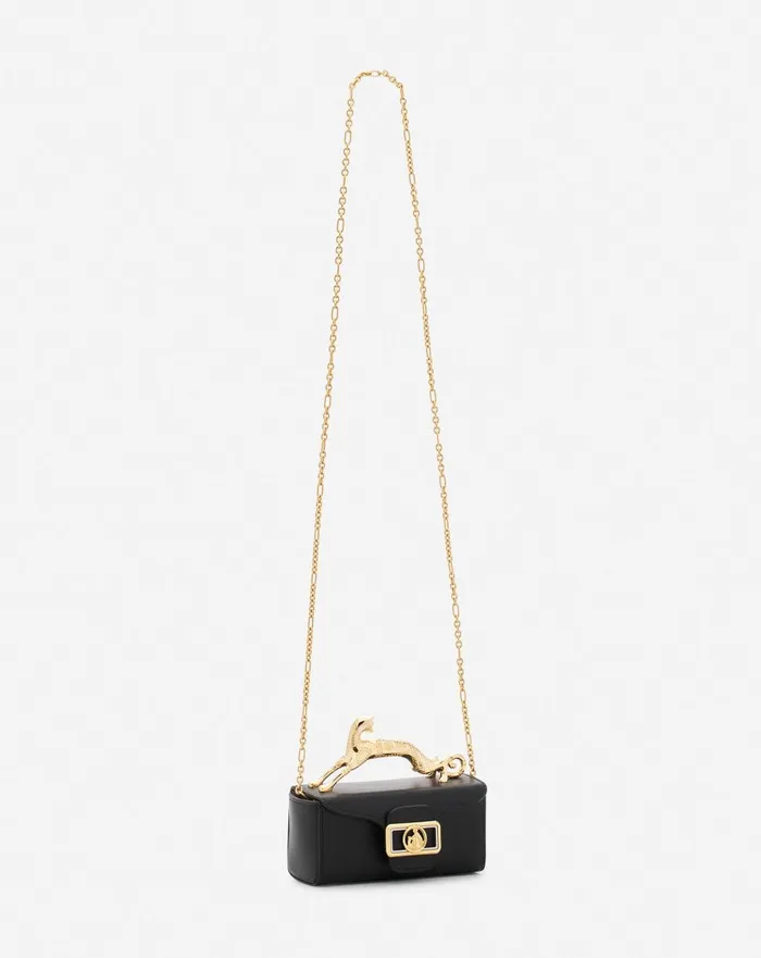 Leather Micro Pencil Cat Bag Black Women Lanvin Mini Bags and Clutches Leather Micro Pencil Cat Bag Black Women Lanvin Mini Bags and Clutches