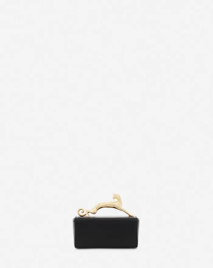 Leather Micro Pencil Cat Bag Black Women Lanvin Mini Bags and Clutches Leather Micro Pencil Cat Bag Black Women Lanvin Mini Bags and Clutches
