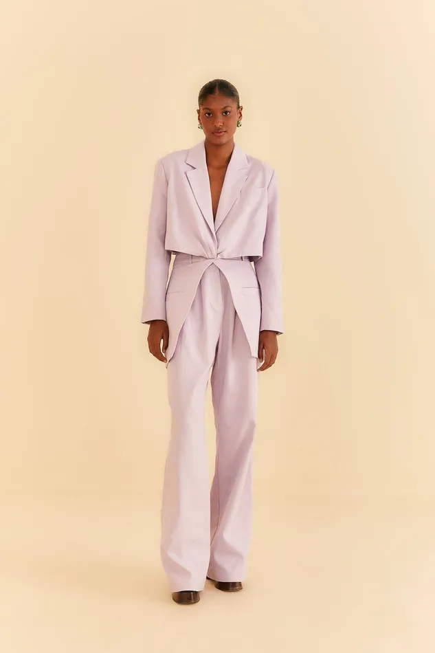 Lilac Cut Out Blazer Women Farm Rio Blazers