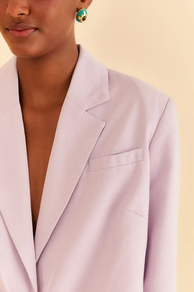 Lilac Cut Out Blazer Women Farm Rio Blazers