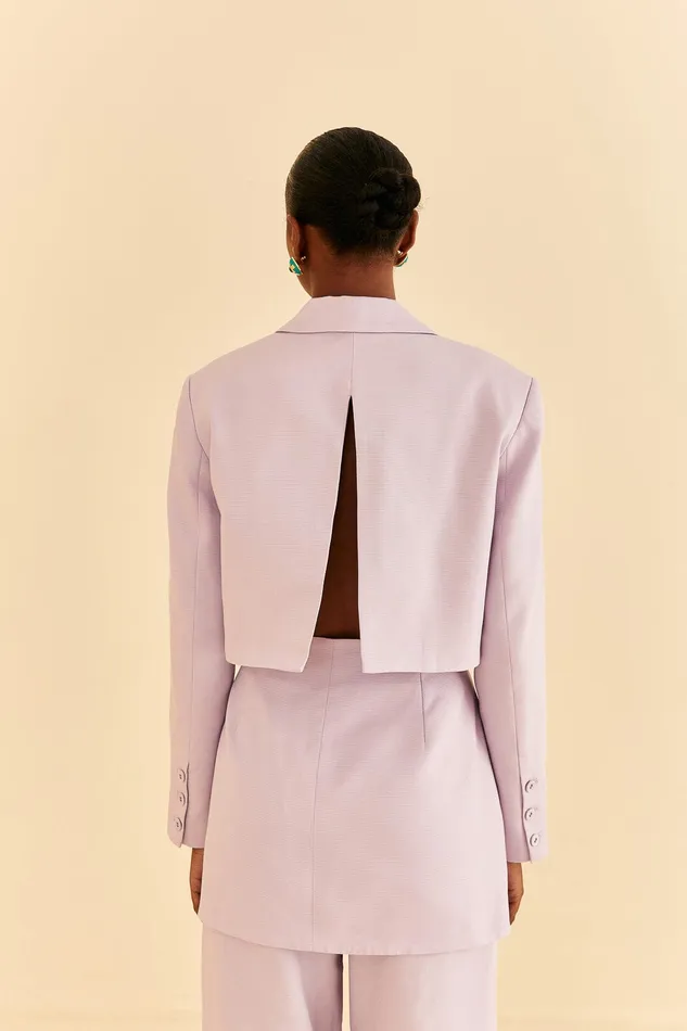 Lilac Cut Out Blazer Women Farm Rio Blazers